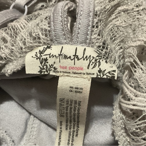 Free People Intimately Racerback Dusk Lace Mini Dress Size Large - Picture 10 of 15